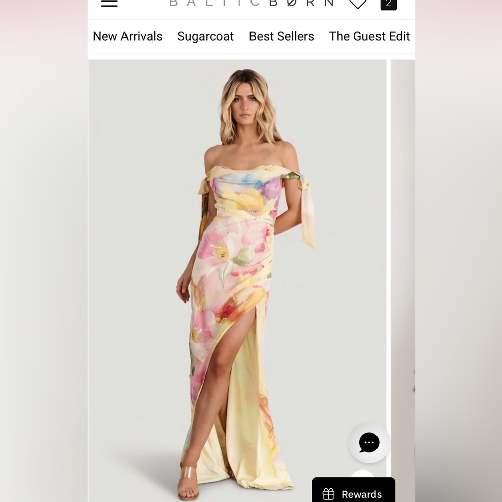 NWT Baltic Born Allegra Off Shoulder Maxi size M